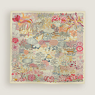 Mille Feuilles de Soie double face scarf 90 | Hermès